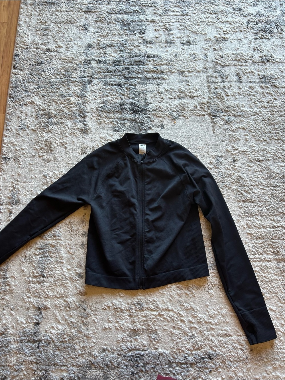 Black Women's Zip-Front Athletic Jacket - JoyLab